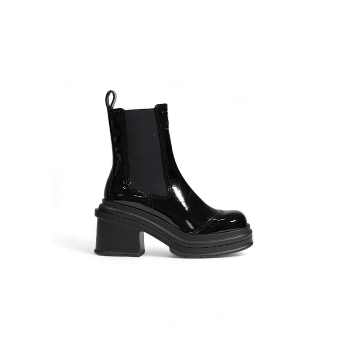 Armani Exchange Minimalist High Shine Chelsea Boots