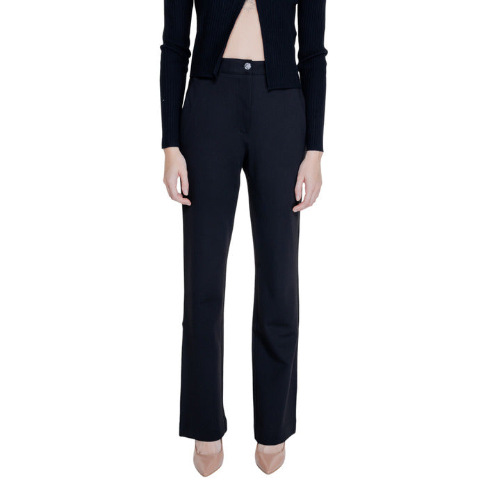 Guess Minimalist Boot Cut Black Suit Pants