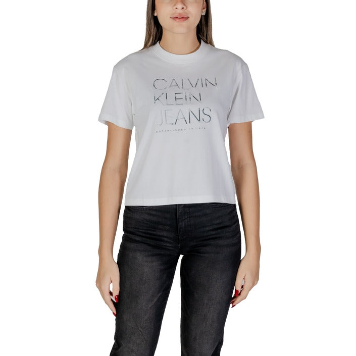 Calvin Klein Jeans Logo Crewneck T-Shirt 100% Cotton