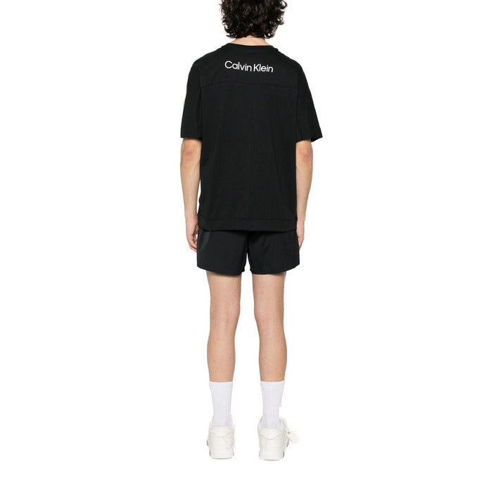 Calvin Klein Sport Logo Pure Cotton Athleisure T-Shirt - black