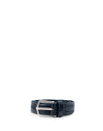 Idra Minimalist Leather Belt With Rounded Metal Buckle