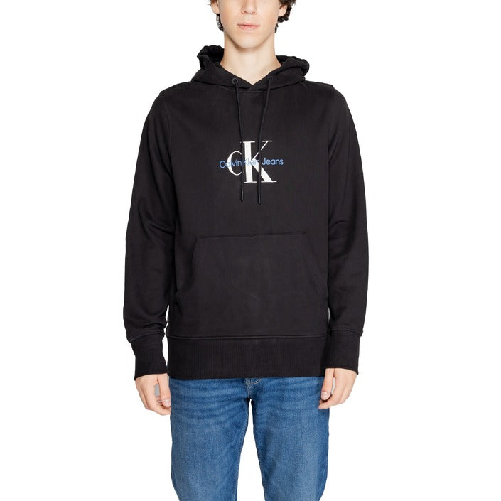 Calvin Klein Jeans Logo Hooded Pullover 100% Cotton