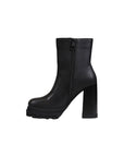 Tommy Hilfiger Logo Genuine Leather Heel Boots