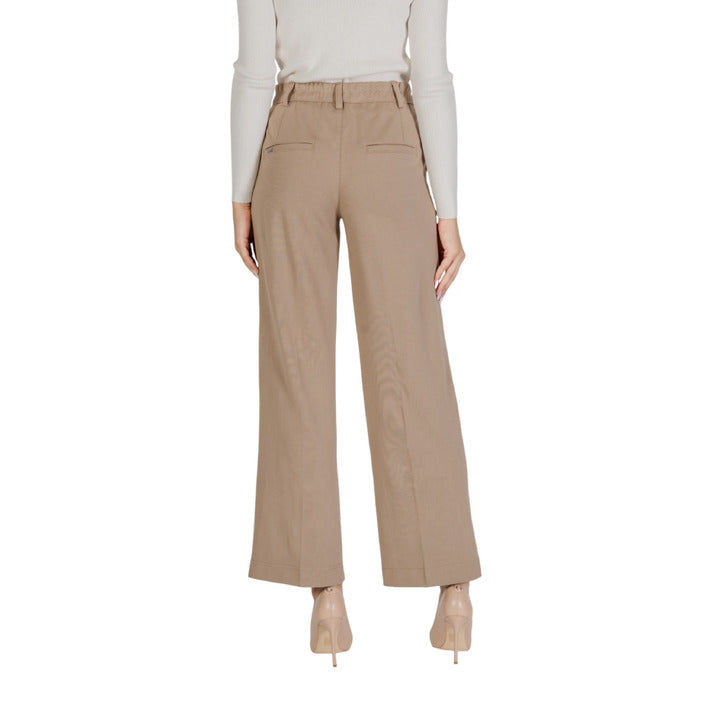 Street One Minimalist Wide Leg Boot Cut Suit Pants