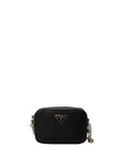 Guess Logo Badge Structured Vegan Leather Crossbody Bag