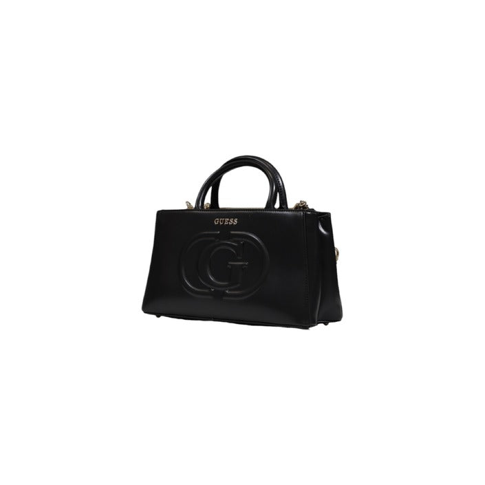 Guess Logo Top Handle Structured Vegan Leather Tote Bag