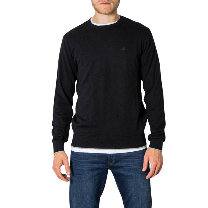 Armani Exchange Minimalist Cashmere-Blend Knitwear