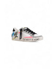 Crime London Logo Genuine Leather Sneakers