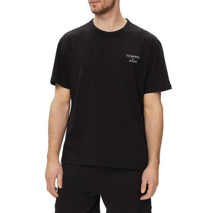 Tommy Hilfiger Jeans Logo Pure Cotton T-Shirt - black