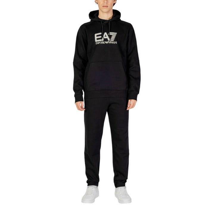 EA7 By Emporio Armani Logo Athleisure Cotton-Rich Performance Tracksuit Set