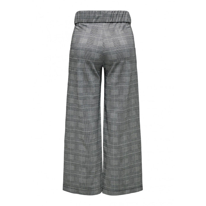 JDY Checkered Wide Leg Fit Trouser Pants