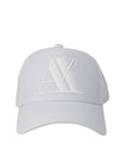 Armani Exchange Logo Pure Cotton All White Unisex Cap
