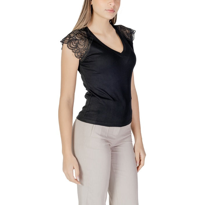 Morgan De Toi Lace Sleeve Top