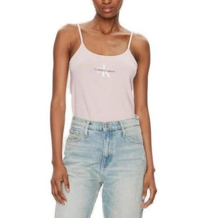 Calvin Klein Jeans Logo Camisole Singlet Top - pink