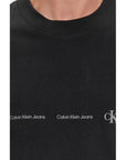 Calvin Klein Jeans Logo Panel Organic Cotton T-Shirt - black
