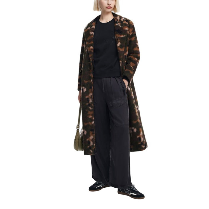 Desigual Wool-Blend Oversized Coat