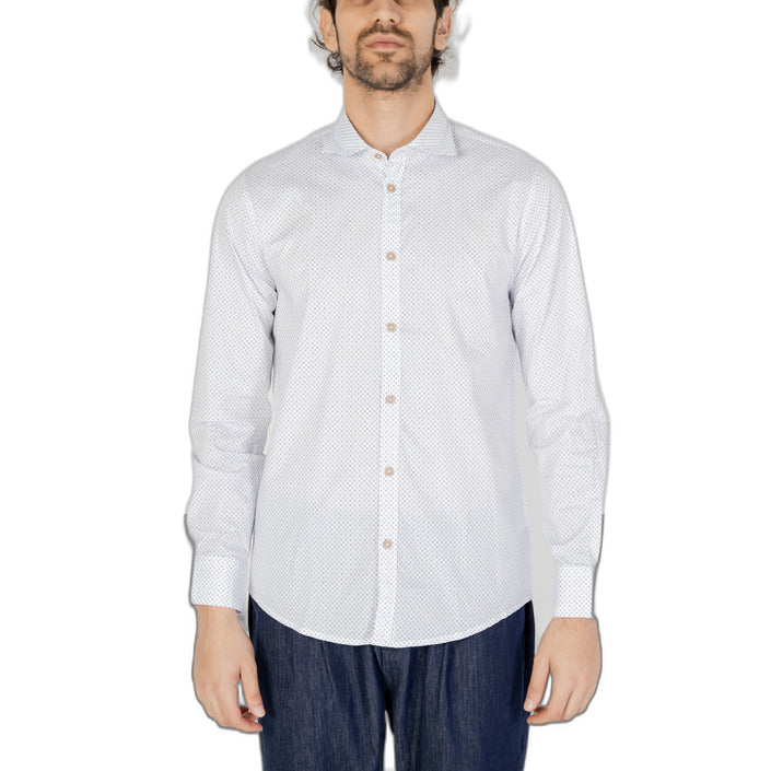 Hamaki-Ho Cotton Geometric Collar Shirt