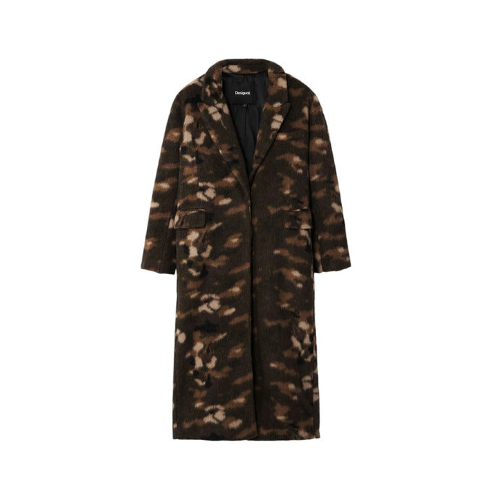 Desigual Wool-Blend Oversized Coat