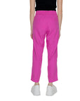 Only Pink Linen Straight Leg Ankle Length Pants