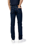 Levi`s Logo Slim & Straight Leg Indigo Blue Jeans