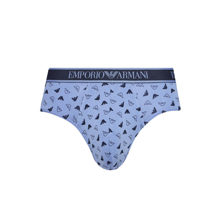 Emporio Armani Underwear Logo 100% Cotton Stretch Briefs - 3 Pack