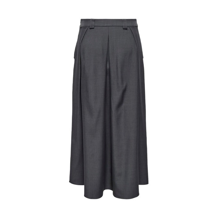 Only Grey A-Line Maxi Skirt