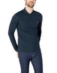 Peuterey Logo Pure Cotton Long Sleeve Polo Shirt