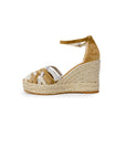 Espadrilles Leather Buckled Wedges