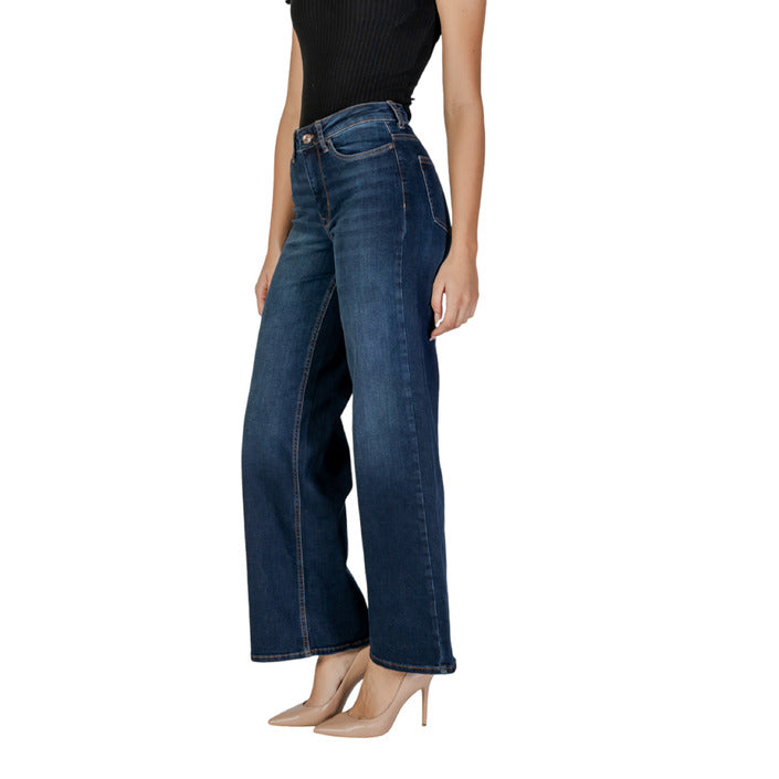 Only High Waist Wide Leg Dark Wash Baggy Jeans