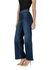 Only High Waist Wide Leg Dark Wash Baggy Jeans