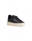 Crime London Logo Genuine Leather Chunky Sole Sneakers