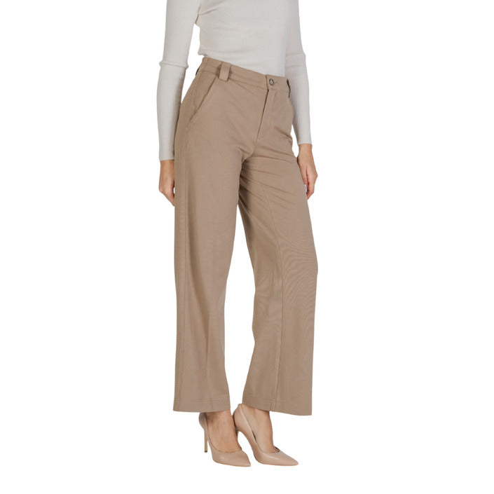 Street One Minimalist Wide Leg Boot Cut Suit Pants