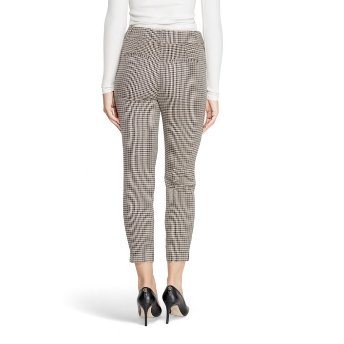 Only Checkered High Waist Slim Fit Capri Pants