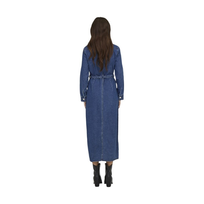 Only Longline Vintage Blue Denim Dress