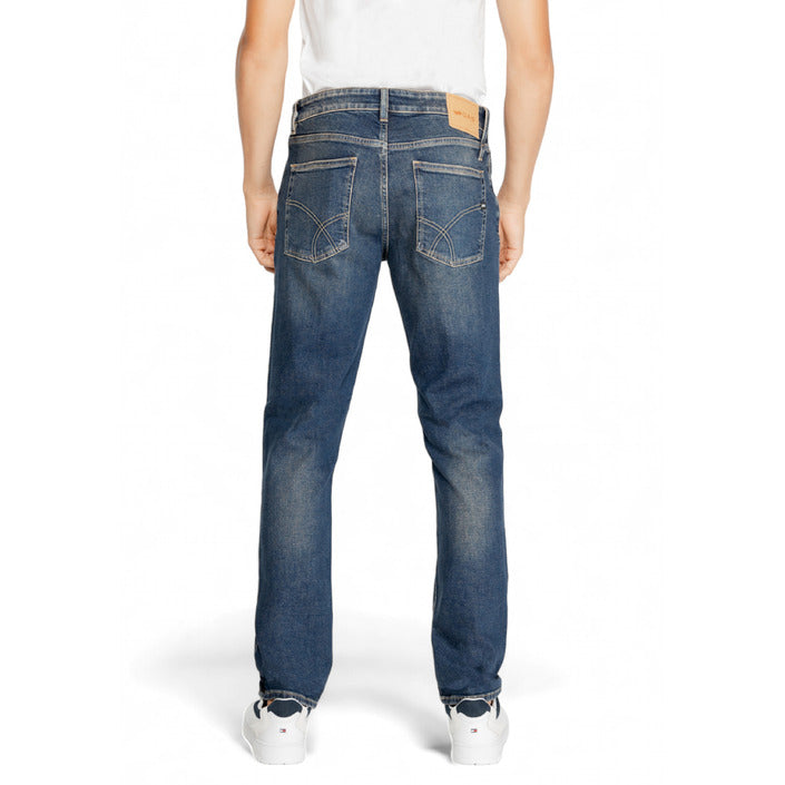 Gas Logo Straight Leg Fit Dirty Wash Denim Jeans