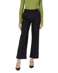 Street One High Waist Black Wide Leg Suit Pants