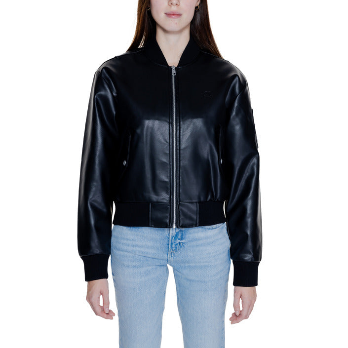 Calvin Klein Vegan Leather Bomber Jacket