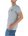 Plein Sport Logo Cotton-Rich Athleisure T-Shirt - grey