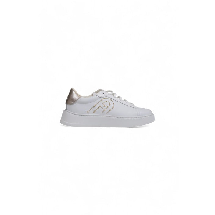 Furla Logo Leather Low-Top Chunky Sole Sneakers - White