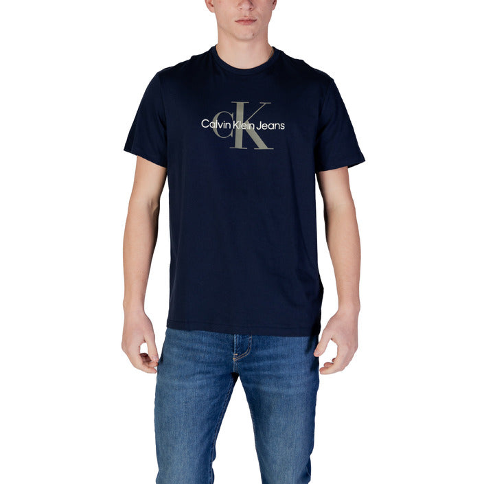 Calvin Klein Jeans Logo Crewneck T-Shirt 100% Organic Cotton