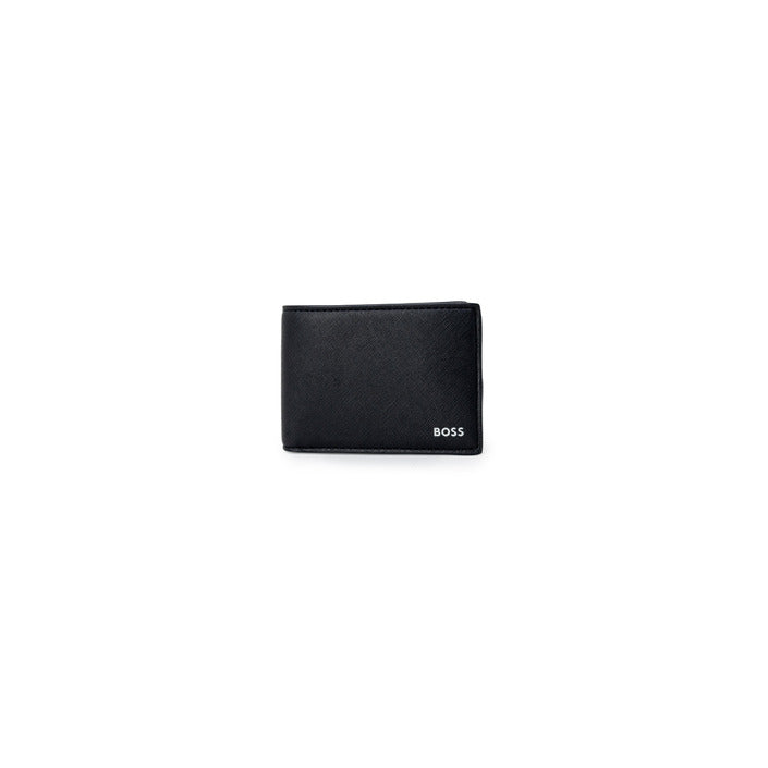 Boss Logo Black Flip Wallet