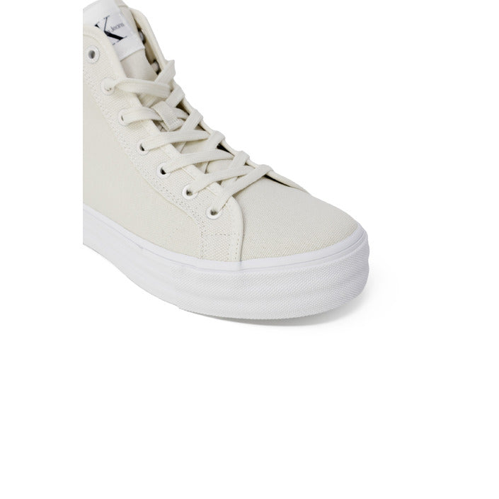 Calvin Klein Jeans Logo Canvas High Top Lace-Up Sneakers