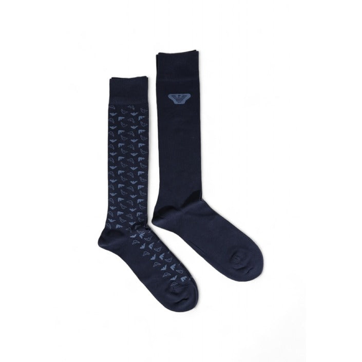 Emporio Armani Underwear Logo 100% Cotton High Socks