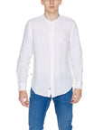 Blauer Minimalist 100% Linen Shirt With Band Collar