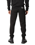 EA7 By Emporio Armani Logo Black Joggers - Cotton-Blend