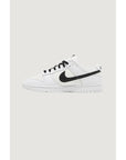 Nike Logo Leather Low Top Lace-Up Sneakers