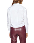 Tommy Hilfiger Jeans Organic Cotton Minimalist Tie Front Shirt