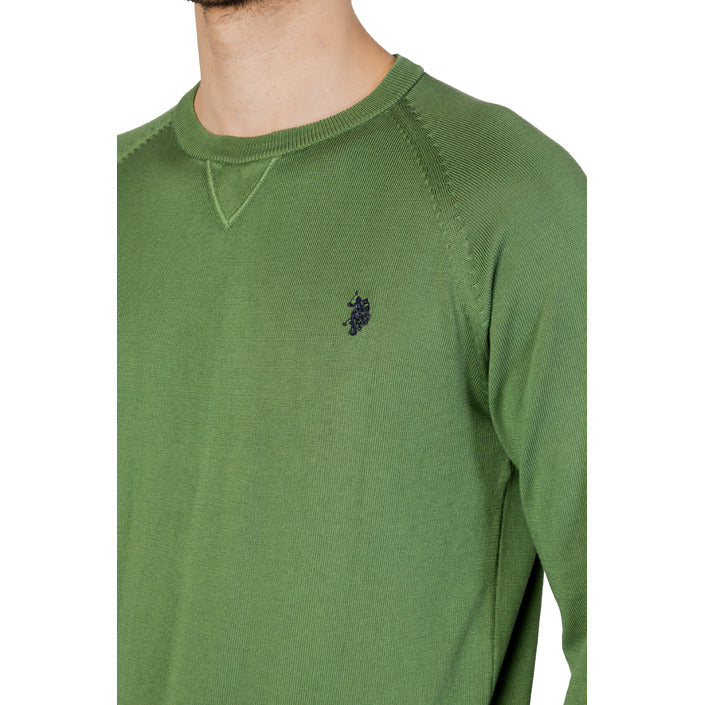 U.s. Polo Assn. Logo Pure Cotton Sweater - Green