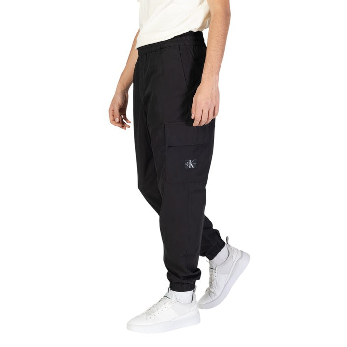 Calvin Klein Jeans Logo Black Cargo Jogger Sweatpants