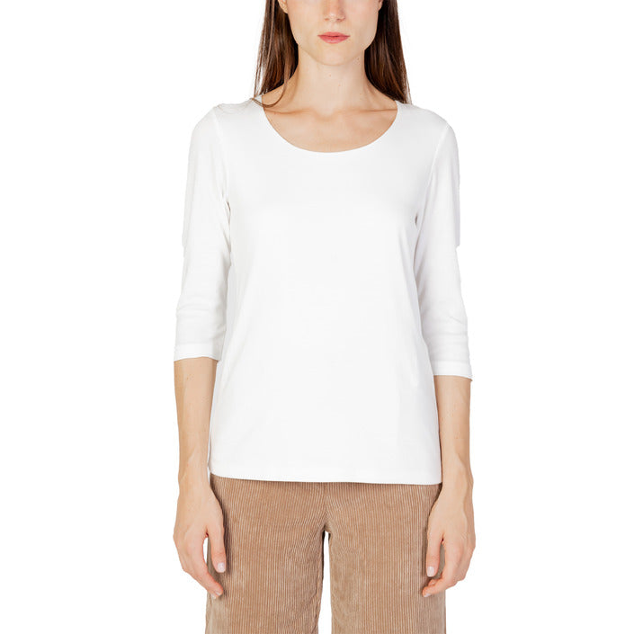 Street One Minimalist Cotton-Blend Quarter Sleeve Top